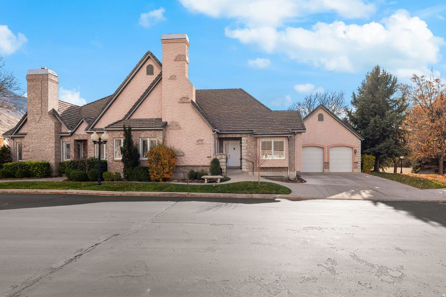 Beautifully updated twin home within walking distance of BYU. This residence offers a sophisticated feel with brand-new carpet, gorgeous hardwood floor, fresh paint, and upgraded lighting throughout. The elegant kitchen features gray cabinetry with brushed gold hardware, brand new stainless steel appliances, and a large stainless steel sink that opens to a cozy family room complete with a fireplace. The living room also has a fireplace and is perfect for large family gatherings. The primary suite includes a beautifully remodeled bathroom showcasing custom tilework, quartz countertops, and two spacious closets. The fully finished basement includes a mother-in-law apartment with a second kitchen (rental permitted only to family members). Outside, enjoy a wonderful back patio perfect for entertaining, with scenic views of the nearby school grounds and park. The home is walking distance to the elementary, middle and high schools.