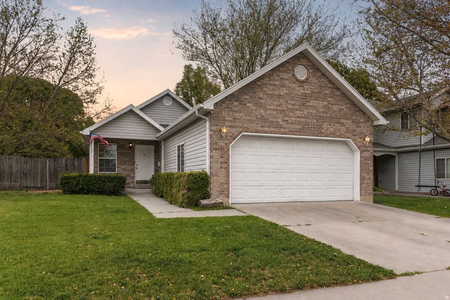 Investor Special  Rare find opportunity in an established Provo neighborhood near the Provo River Trail, Fort Utah Park, and quick access to the I-15. This 3 bed 1 bath home features an extra deep 2 car garage with built-in shelving, workbench space, and tons of storage. The property also includes a private fenced backyard, covered front porch, mature bushes and trees. Located just 3 blocks from the Provo River walking and biking trail that connects all the way to Utah Lake and only about 5 blocks from Fort Utah Park with sports fields, playgrounds, and picnic areas. The home includes central heating and air conditioning, washer and dryer hookups, Google Fiber already installed with optional 1 gig internet service, and a low HOA of only $45 per year. Inside, the home needs a lot of TLC and is being sold as is with the seller making no repairs, but there is strong upside potential for investors, flippers, rental property buyers, or someone looking to build sweat equity in a great location. Buyer is responsible to verify all information. Don't miss the 3D Virtual Tour!
