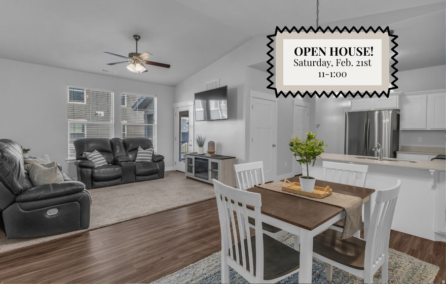 Top-floor vibes and zero upstairs neighbors! This meticulously maintained, 3-bed, 2-bath condo offers a "like-new" feel without the new construction wait and price tag. The airy layout features vaulted ceilings and a private covered balcony overlooking the park: perfect for a WFH sanctuary or a roommate-ready "house hack." Enjoy an amazing lifestyle with a community pool, gym, and parks, while pickleball courts, a dog park, and miles of walking trails are just down the street. You're perfectly positioned near Utah Lake and Thanksgiving Point, with quick access to the updated Mountain View Corridor, Pony Express Pkwy, and Pioneer Crossing for an easy commute to Silicon Slopes. Includes a 1-car garage and full driveway. Modern, quiet, and move-in ready, this is the ultimate lifestyle upgrade. **All information is deemed reliable, but is not guaranteed. The buyer is responsible to verify all listing information, including square footage, to the buyer's own satisfaction. **Please reach out to co-agent, Nicole Kampenhout, for all questions, showings, or offers.**