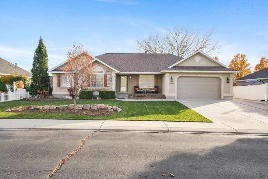 *** No showings until the Open House Saturday, Jan 10 from 2:30-5:00 pm.  This incredible home is tucked away on a quiet cul-de-sac in the heart of Cedar Hills.  Come see this Immaculately kept main-level living home that offers the perfect blend of comfort, space, and an unbeatable location. Just steps from the Murdock Trail, Lone Peak High School, and American Fork Canyon, this home invites an active, connected lifestyle while still feeling peaceful and private. The thoughtfully designed main level features two bedrooms, a formal living room, a dedicated office, and a spacious, light-filled great room that's ideal for everyday living and gathering with friends and family. Downstairs, you'll find four additional bedrooms, a convenient kitchenette, and an expansive entertainment area perfect for movie nights, a pool table, and relaxed seating. Recent updates include newer flooring and a newer roof, adding to the home's move-in-ready appeal. Step outside to enjoy a beautifully landscaped, fully fenced yard with mature trees and a charming covered pergola, creating an inviting outdoor entertaining space for every season. With ample parking, no HOA, and pride of ownership evident throughout, this home is a rare find, offering warmth, versatility, and a location that truly can't be beat.