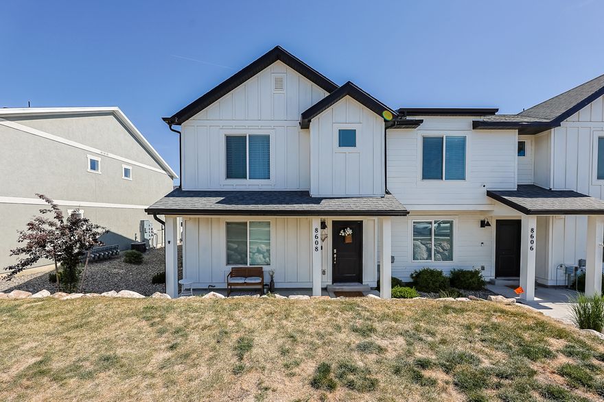 Welcome home to this darling farmhouse-style end-row townhome in the sought-after Little Gateway community in the heart of Magna! This like-new 3-bedroom, 2-bath beauty offers the perfect blend of charm, comfort, and low-maintenance living.  One of the standout features not highlighted in the listing is the large concrete crawl space complete with electrical ideal for extra storage.  Enjoy all the incredible community amenities Little Gateway has to offer, including a pool, basketball courts, pickleball courts, and a beautiful clubhouse. Conveniently located near shopping, dining, parks, and commuter access, this home truly has it all.