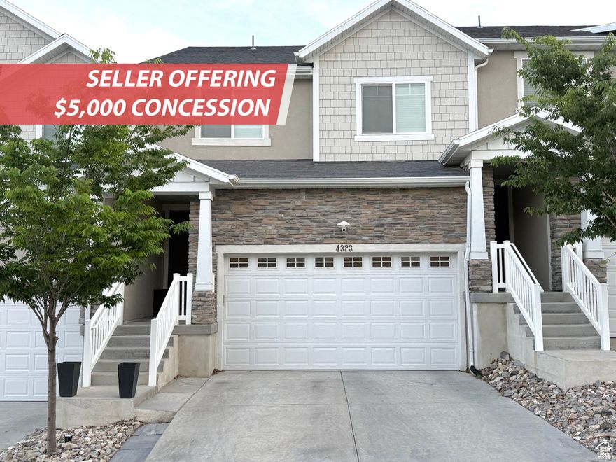 OPEN HOUSE SATURDAY SEPT. 6TH FROM 11-2PM. THIS OPEN HOUSE IS IN CONJUNCTION WITH 24 OTHERS IN THE HERRIMAN AREA ON SATURDAY! SELLER OFFERING $5,000 CONCESSIONS/CREDITS for closing costs, interest rate buydown, or new carpet. This beautiful 4-bedroom townhome features nearly every possible upgrade provided by the builder without giving up on your open, vaulted ceilings in the living room. Spacious living room to the kitchen, white shaker cabinets/drawers, brushed nickel finishes on all the knobs, faucets, and light fixtures. Finished basement includes dry storage/pantry, bonus hallway storage room not typically finished out by the builder, under stairs storage, full bathroom, the 4th bedroom, and a bonus living/theater room wired for speakers and a projector.  Back patio is great for a BBQ or smoker! HOA includes gated and key-access swimming pool, gym, and reservable clubhouse.   Conveniently located near major amenities, Mountain View Village, direct access to several trail systems, restaurants - including North Italia, R&R, and Slackwater, the new Salt Lake Bees baseball stadium in Daybreak, and the Utah Royals Professional Soccer Club.  Only a 20 minute drive to Silicone Slopes and 35 minutes to downtown and the airport.  Square footage figures are provided as a courtesy estimate only and were obtained from tax records. Buyer is advised to obtain an independent measurement.