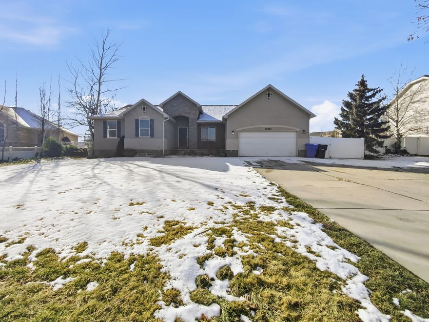 Welcome to 13584 S Santa Anita Ct, a home that boasts a kitchen equipped with the stainless steel appliances. The kitchen also features a walk-in pantry for ample storage. The primary bedroom is a haven of comfort with a spacious walk-in closet. The primary bathroom is designed for relaxation with a separate tub and shower. Step outside to a deck perfect for outdoor entertaining, and a fenced-in backyard providing privacy. The interior of the home is fresh with new paint, and partial flooring replacement adds a touch of modernity. The home also comes with new appliances for added convenience. Owned solar for energy savings.  This property is a perfect blend of style and functionality.. Included 100-Day Home Warranty with buyer activation