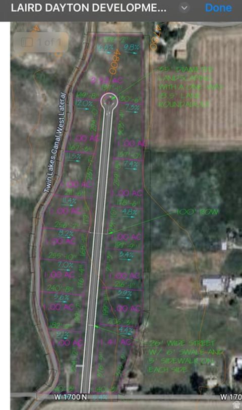 Vacant Land For Sale - 4946 W 1700<br/> Franklin County, Dayton, ID 83232