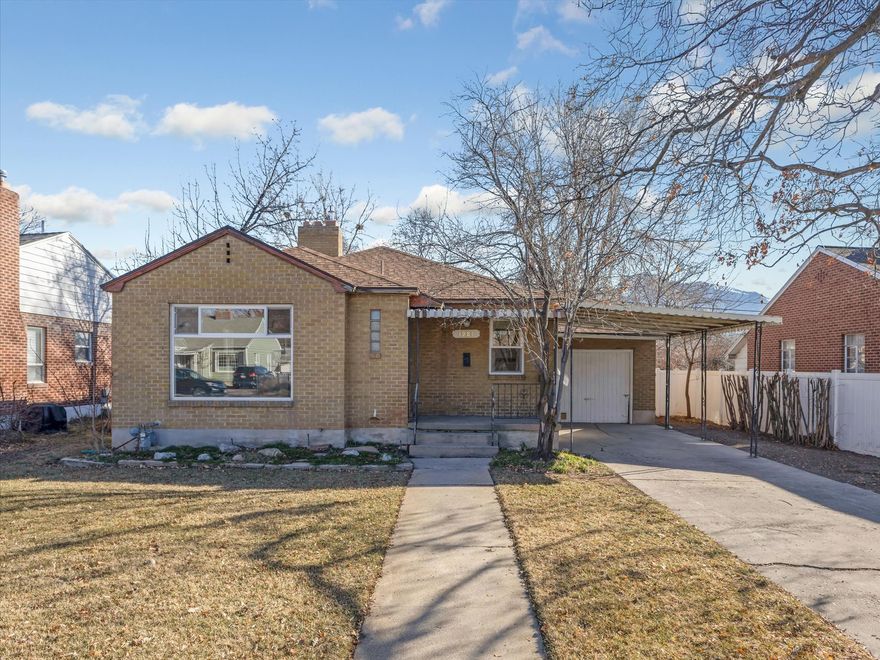 Brick Rambler located in a desirable Sugar House neighborhood, walk to Sugar House Park. Conveniently located to local and downtown shopping, University of Utah, Westminster University, SL International Airport and World renowned ski resorts.  This home is ready for you to remodel it to your liking.  New roof (approx. 2 years old), double pane windows, newer furnace and water heater.  Hardwood floors on the main floor.  Recently remodeled bath down. Nice private backyard with large patio.  Great opportunity for a major or minor remodel.  Sold As-is.  Sq. ft. per County Records.  Information is provided as a courtesy, Buyer should verify all.