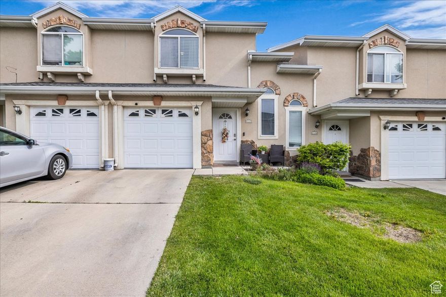 Welcome to this modern, well maintained townhome featuring NEW stainless steel appliances. Ideally located with easy access to Bangerter Highway and Mountain View Corridor, commuting is a breeze. Jordan Landing is just minutes away, offering shopping, dining, and entertainment at your fingertips. This home offers 3 comfortable bedrooms, 2.5 bathrooms, and a private patio perfect for relaxing. The inviting front entrance porch also provides an ideal spot to unwind. With its open layout and great flow, this property is perfect for first time homebuyers or investors looking for a solid rental in a quiet, friendly community. Square footage figures are provided as a courtesy estimate only and were obtained from MLS records. Buyer is advised to obtain an independent measurement.