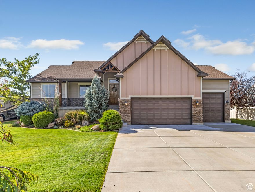 Located on a quiet Plain City street, this beautifully cared-for home blends a small-town feel with room to live, gather, and grow. Step through the front door into open, high-ceilings and a light-filled great room that opens to a the perfect kitchen with granite counters, travertine floors, a huge walk-in pantry. Five bedrooms give everyone space, while the primary suite offers a peaceful escape. Downstairs, a bright daylight basement with a secondary hangout zone. Movie nights, game day, or a play space away from the front door. Out back, mature shade trees frame a private yard perfect for weekend barbecues, swing sets, and stargazing. Garden boxes for the healthiest vegetables, and lots of room for entertaining. You'll love being minutes from local schools, parks, and community recreation. Thoughtful upgrades, timeless finishes, and pride of ownership shine throughout. If you've been waiting for a home that simply feels right the moment you walk in, this is the one. Come see it today.