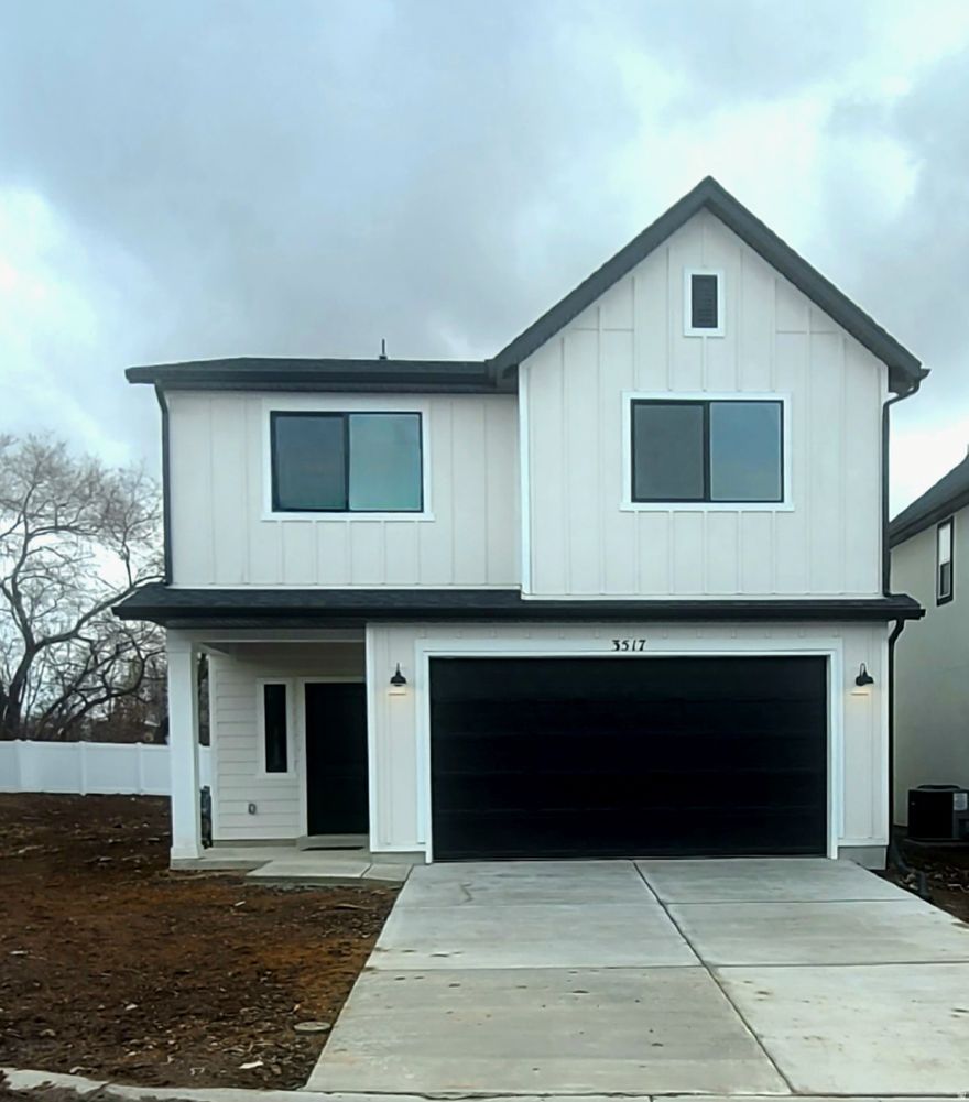 ** To view the home during an "open house" please stop by the model home first.**  This stylish, Alpine Homes, Poplar plan is one of the most desired in the community. The use of space in this 1910 sq ft home is fantastic. **The main floor features an open concept, with room for relaxing, dining, entertaining, and comfortable living. **The kitchen features quartz countertops, pantry, soft-close cupboards and drawers, and inset, farmhouse sink. **Upstairs you'll find the spacious primary bedroom suite, with full bath, and a huge walk-in closet. **Three more generous sized bedrooms, another full bathroom, and the conveniently located laundry room. **Located in the heart of Roy, this home is close to every convenience needed. Schools, restaurants, shopping and access to I-15 are nearby. **Front landscaping is included, with sprinklers, plus 6' White Vinyl Fencing along the back fence line.