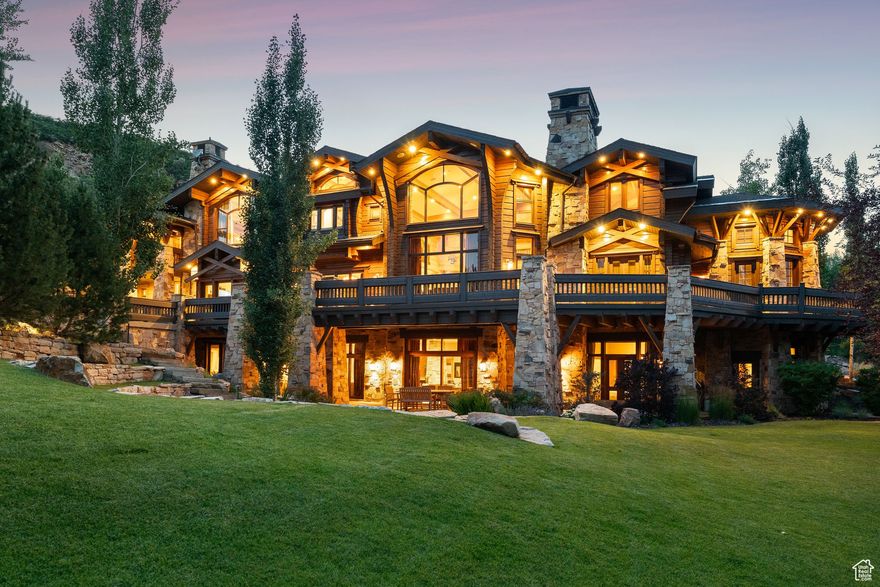 Iconic 9.8-Acre Park City Estate with Unrivaled Outdoor Living and Quality  Perched atop Park Meadows in the prestigious gated enclave of Sandstone Cove, 23 Sandstone Cove is a one-of-a-kind legacy estate offering unmatched privacy, scale, and panoramic views. Situated on 9.8 acres, this nearly 14,000 square foot residence is a MASTERPIECE and HONKA log construction from Finland. The finest of wood/modern log construction is extraordinary insulated healthy ventilation.  Timeless alpine elegance with the rugged beauty of its mountain setting.  Designed for grand entertaining and family living, the home features 7 spacious bedrooms, 9 bathrooms, a dedicated bunk room, and 6 fireplaces throughout. A massive secondary living space offers flexibility for gatherings, game nights, or a private retreat. The chef's kitchen is a culinary dream with high-end appliances, expansive prep space, and seamless flow into the dining and living areas.  Step outside to discover one of the finest outdoor living spaces in all of Park City-complete with multiple patios, a stone fireplace, pizza over and areas designed for dining, lounging, and taking in the sweeping views of the surrounding peaks and valley.  A rare opportunity to own an estate of this caliber in the heart of Park City, just minutes to world-class skiing, trails, golf, and Main Street.