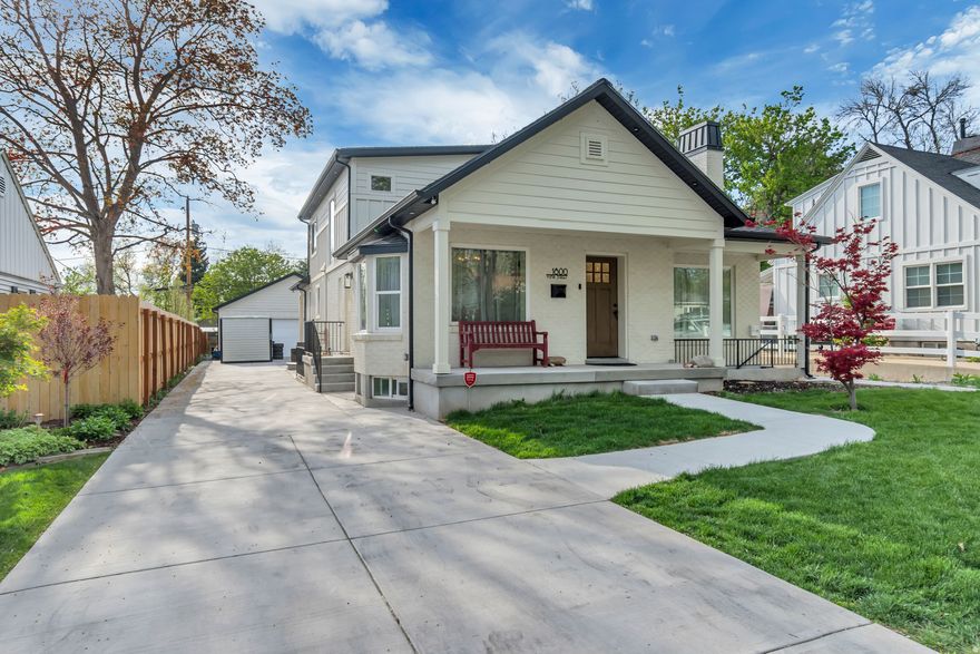 Located in the heart of Salt Lake City's East bench, this home was fully remodeled in 2023. It checks every box. Featuring 8 bedrooms and 6 bathrooms, this property offers exceptional space, flexibility, and income potential. Designed for comfort and efficiency with three separate HVAC systems (one per level), central vacuum, recirculating hot water, hybrid on-demand water heater with 50-gallon tank, soft water system, and water purification. Enjoy thoughtful upgrades throughout including under-cabinet lighting, Cafe' appliances, ice machine, and laundry on all three levels. The basement apartment is a standout feature with two private entrances and flexible configuration; set up as a 4 bed / 2 bath or 2 bed / 1 bath to maximize rental income or multigenerational living. Separate meters for the home and apartment add convenience and investment appeal. Outdoor living is just as impressive with a covered deck, hot tub, and gas stub for BBQ, perfect for entertaining. Oversized 28.5 x 30.5 garage includes 50-amp electrical service; ideal for EV charging, workshop space, or additional storage. Paint allowance negotiable with the right offer.  Square footage figures are provided as a courtesy estimate only and were obtained from attached sketch. Buyer is advised to obtain an independent measurement.