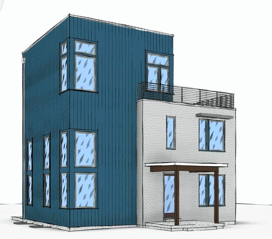 Incredible Brand-New Innovator Sky Plan is about to start construction!  This show stopper home boasts a Sky Room on the 3rd level with gorgeous views and a hot-tub ready Sky Deck perfect for entertaining. Upgrades throughout such as quartz countertops, gas range, upgraded cabinetry, hard surface flooring, modern railing, gas fireplace and more. The open floor plan features a generous great room that flows seamlessly into the dining area and kitchen, and a main level office. Fenced backyard and room to grow in the basement! Located in the desirable Watermark Village in Daybreak with easy access to the watercourse! Estimated Summer 2026 completion *Interior finished photos are of a previously built home of the same floor plan for example purposes. Upgrades and finishes will vary*