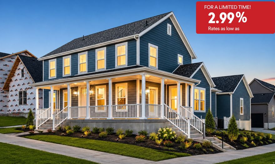 *For a limited time Rates as low as 2.99%! Contact agent for details. Rates subject to change at anytime. This new home has just been finished and ready for immediate move in. Located in Daybreaks Cascade Village that features trails, parks & the Water Course! This plan features a two story vaulted family room with beam detail.