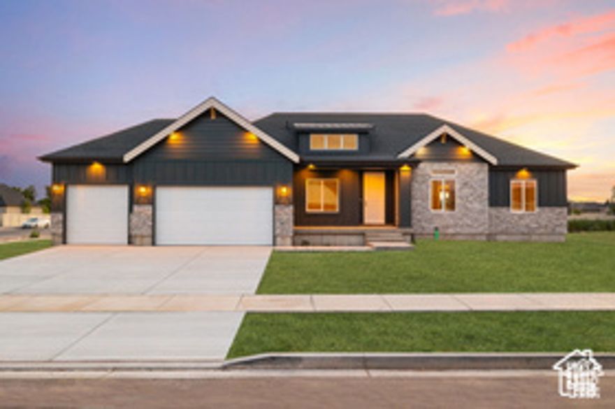 The "Melrose" Great use of floor plan. Stunning views of the mountains at the Mellor community. $10K in closing costs with the builder's preferred lender! Rates are subject to change, and subject to loan approval. Call/text today for more info about this or any other model that we can build you at this one-of-a-kind Spanish Fork community! Buyer to verify all info