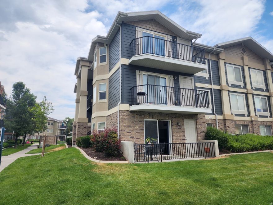 NEW HVAC SYSTEM! NEW CARPET! **Please remove shoes**  - Don't miss this turn key opportunity for a lower level condo is Sandy. No steps, No stairs. All accessible single level living. Covered off street parking to the rear. Ready to move in & take possession immediately. Close to stores & markets. Neighborhood park. Dog park. Community pool, gym & clubhouse for gatherings. Short walk to Trax & bus stops.