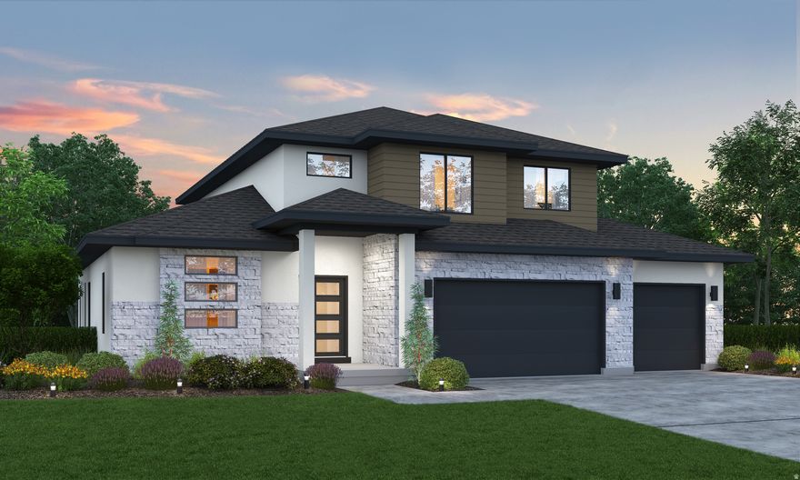 NO HOA! The Maple floor plan with the primary bedroom on the main floor is being built on this large lot and is slated to be move-in ready this summer most likely in July.  Walkout basement, 3rd car garage, kitchen quartz countertops, and 42-inch upper cabinets. Included is an enclosed office space for those that work from home, do hybrid work, or need more privacy to focus. The primary suite is spacious with a walk-in closet and built-in shelving units. The Primary suite bathroom includes an enclosed toilet room, a garden soaker tub, a separate oversized shower, dual vanity sinks, and water-resistant lvp flooring.  Please Note: Pictures are from another home, but the same floor plan, but used for illustrative purposes only. Actual features may vary. All the selections of the home have been selected so price is accurate.  Buyer and/or Buyer's agent to verify all.