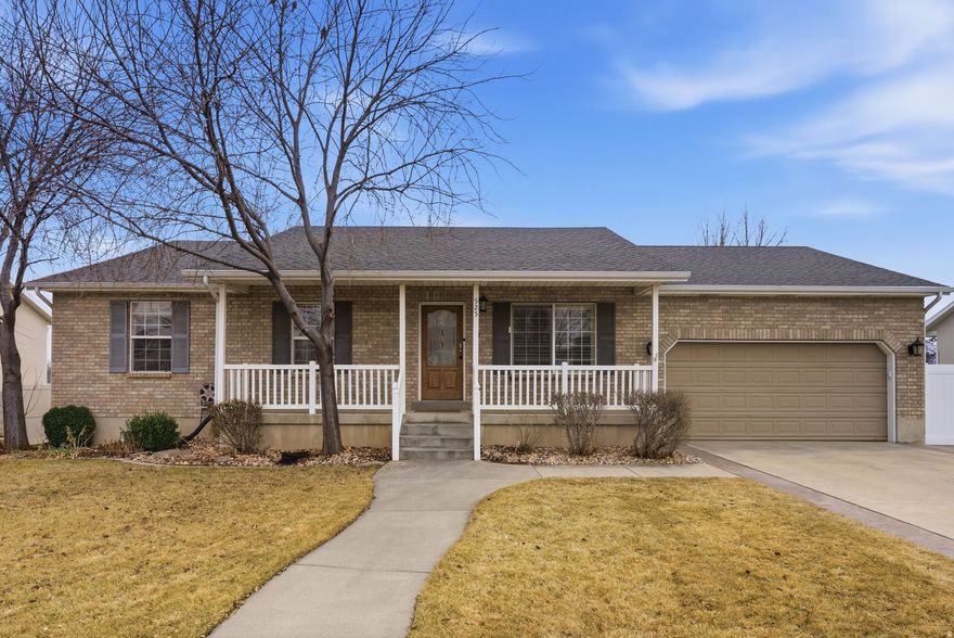 Welcome to the heart of American Fork! This beloved family home has everything you want and need to easily settle in to your forever home. Having one owner since it was built in 1996, this home has been lovingly cared for and maintained. A large open floor plan and vaulted ceilings create the perfect gathering space for you, your family, or your awesome new neighbors. The spacious bedrooms, two kitchens, two den/bonus rooms and 3 full baths provide plenty of room to spread out! This home features a beautiful deck and patio off the main floor and the primary bedroom that give you a gorgeous view of the mountain range. The basement can serve as an ADU, or a mother-in-law if you prefer. It features a separate entrance, modern fireplace, and tons of storage.