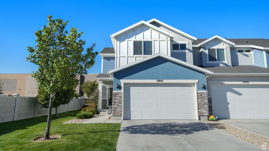 Bright, welcoming, and modern, this nearlynew endunit townhome in the heart of Herriman offers both comfort and convenience. The home is fully finished with 4 bedrooms & 4 bathrooms, giving plenty of space for everyone. The main level features an open layout connecting the kitchen and family room. The kitchen includes a center island, pantry, granite countertops, stainless appliances, updated lighting and flooring, and direct access to the garage. You'll also enjoy relaxing or entertaining on the backyard patio just off the kitchen. Upstairs, the primary suite is a peaceful retreat, complete with a large walkin closet and an ensuite bathroom that includes dual sinks and a stepin shower. Two additional bedrooms and another full bathroom are located on this second level, along with the convenience of laundry upstairs. The fully finished basement adds even more living options with a second large family room, a fourth bedroom, and a fourth full bathroom-ideal for guests, workspace, or extra privacy. Situated at the end of a quiet cul-de-sac, this home enjoys unobstructed mountain views and enhanced privacy. The location is superb: walk to parks, the Herriman Recreation Center, library, and nearby school, and only minutes from shopping, dining, and entertainment. Square footage is provided as a courtesy estimate only; buyers are advised to obtain independent measurement.