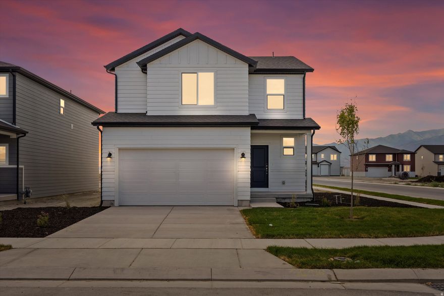 This 3 bedroom home has an open-concept kitchen and great room perfect for entertaining. Use the upstairs loft for multipurpose use. The primary bedroom provides a spacious walk-in closet. Move in ready with a washer, dryer, fridge and blinds throughout!  Unfinished basement included. Total home approx sq. ft. 2,339.