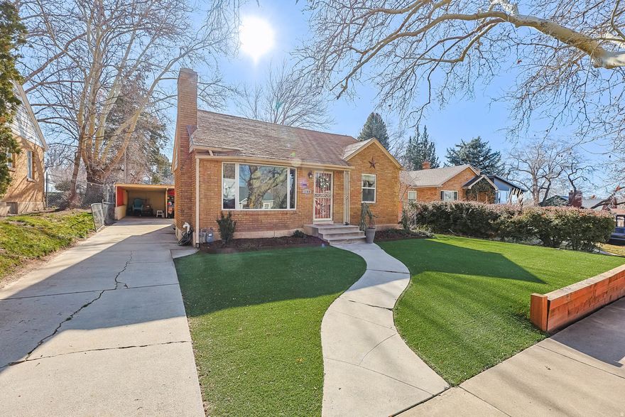 Welcome to this charming Ogden East Bench home, set on a quiet, tree-lined street with mountain views. The main level features a bright living space with updated flooring, a cozy fireplace, and a large picture window that brings in natural light. The updated kitchen has beautiful white cabinets, stainless steel appliances, solid-surface countertops, and a functional layout. Two spacious bedrooms and a full bath are located upstairs. The partially finished basement includes an oversized additional bedroom and a three-quarter bath. Outside, enjoy a private backyard ready to make your own, along with a patio for relaxing or entertaining. Located just a few blocks from foothill trail access and close to Weber State University, this home is beautiful inside and out and ready to welcome its next owner.