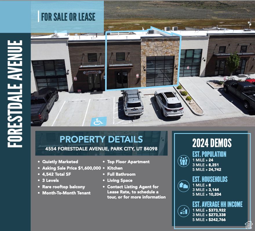 Luxury Industrial Condo  Rare Rooftop Balcony 4,542 Total SF 3 levels Top Floor Apartment with kitchen and full Bathroom Currently a month to month tenant