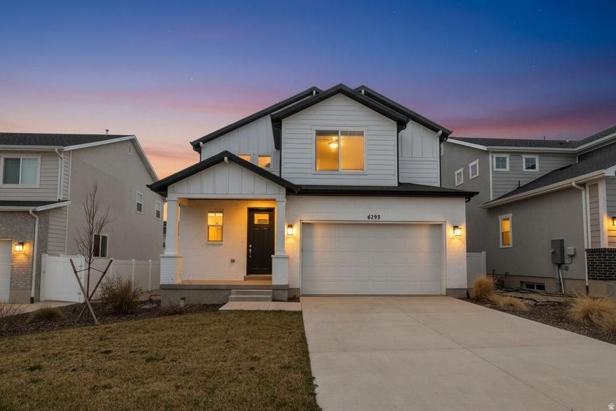 Beautiful, like-new home in Herriman with a bright, open layout and modern finishes throughout! The main living area features a spacious great room that flows seamlessly into the kitchen, complete with quartz countertops, a large island, and a walk-in pantry-perfect for everyday living and entertaining.  The home also offers a main-floor office/den, ideal for working from home or creating a flexible bonus space. Upstairs, you'll find a generous primary suite with a large en-suite bathroom, including a separate tub and shower, plus a walk-in closet. Additional bedrooms are well-sized with plenty of natural light.  The unfinished basement provides excellent potential for future expansion, storage, or customization to fit your needs.  Located directly across from a community park, you'll enjoy easy access to open space, playgrounds, and outdoor activities right out your front door.  Precision Fence & Deck has provided a quote of approximately $3,000 to fully fence the yard, and the seller is open to negotiating having this completed for future buyers.  This home combines space, functionality, and future potential in a great location-don't miss it!