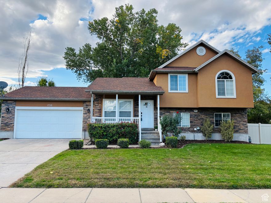 NEW PRICE! Beautiful house in a central location with quick access to I-15 and Legacy Parkway only minutes away. A variety of restaurants close by. You can walk to the city park and enjoy the mountain views. The house has a large back yard with a big covered patio for your parties and relaxation time. The house is move-in ready, and includes all appliances. New paint and new carpet throughout the house. The house has received many updates in recent years, such as the energy efficient air conditioning and heating systems, energy efficient windows and newer stucco, as well as many other updates. Roof and vinyl fence are in good condition.  Square footage figures are provided as a courtesy estimate only and were obtained from County records. Buyer is advised to obtain an independent measurement.