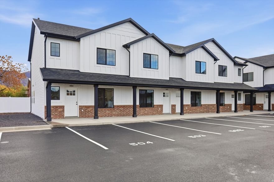 This beautiful new townhome was built with care and attention to detail. You'll love the granite countertops, LVP flooring, and bright, timeless design that make it feel like home from the moment you walk in. This home has 2 bedrooms, 1.5 baths, and is close to town. This homes offer affordable comfort in a great location.