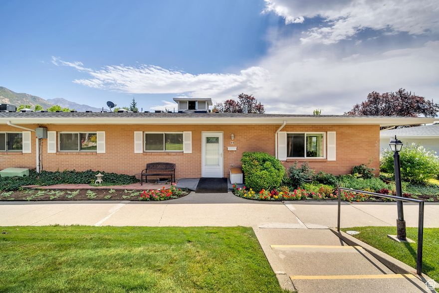 Yes!, it is possible to live in the heart of coveted Holladay for under 400k.  This wonderful, and rarely availabe 3 bed 2 bath single level unit with no neighbors above or below, is ready now! Nice functional flow from the galley kitchen to the dining area and living room. Spacious primary suite with walk-in closet. Upgraded furnace, central A/C, and 50 gal. water heater installed in 2021. New refrigerator in 2023. This is an interior unit which looks into a large open courtyard area with comfortable seating space and lovely flowered landscaping at every turn. You get a very serene vibe as you walk the beautifully maintained grounds throughout this community.  HOA mainted amenities include the pool, clubhouse, BBQ area, storage, and secure gated access.  Very easy to show, see it today!