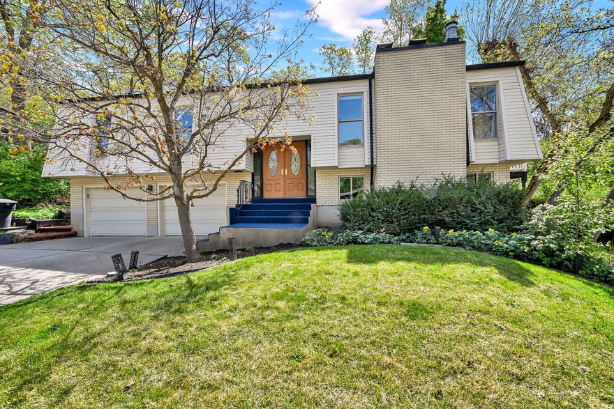 Ahhh - delightful Fruit Heights!  Welcome home to this charming and well-maintained single family bi-level, nestled into a private wooded hillside (no backyard neighbors). The spacious kitchen and living area are flooded with light thanks to the many oversize windows and sliders.  Wrap around deck allows for seamless indoor/outdoor living. Roomy kitchen with ample storage and room for multiple cooks and holiday gatherings.  Recent upgrades to bathrooms.  Daylight lower level with a cool, retro-vibe wet bar.  Two cozy gas fireplaces. Original mid-mod touches throughout provide character and charm. New Sprinkler controls. RV parking on west side. Fiber available. Seller is offering a 1 year home warranty with purchase.  Main floor square footage figures are provided as a courtesy estimate only and were obtained from County Records .  Buyer is advised to obtain an independent measurement.