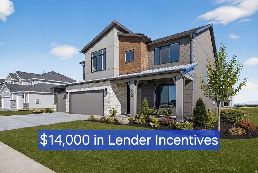 *** A striking modern two-story designed for everyday living and elevated views. This four-bedroom home features two inviting gathering spaces, a private office, and a large pantry for effortless organization. Set on a generous lot, expansive windows frame beautiful mountain views, blending style, space, and function. OVER $13,000 in lender incentives available.