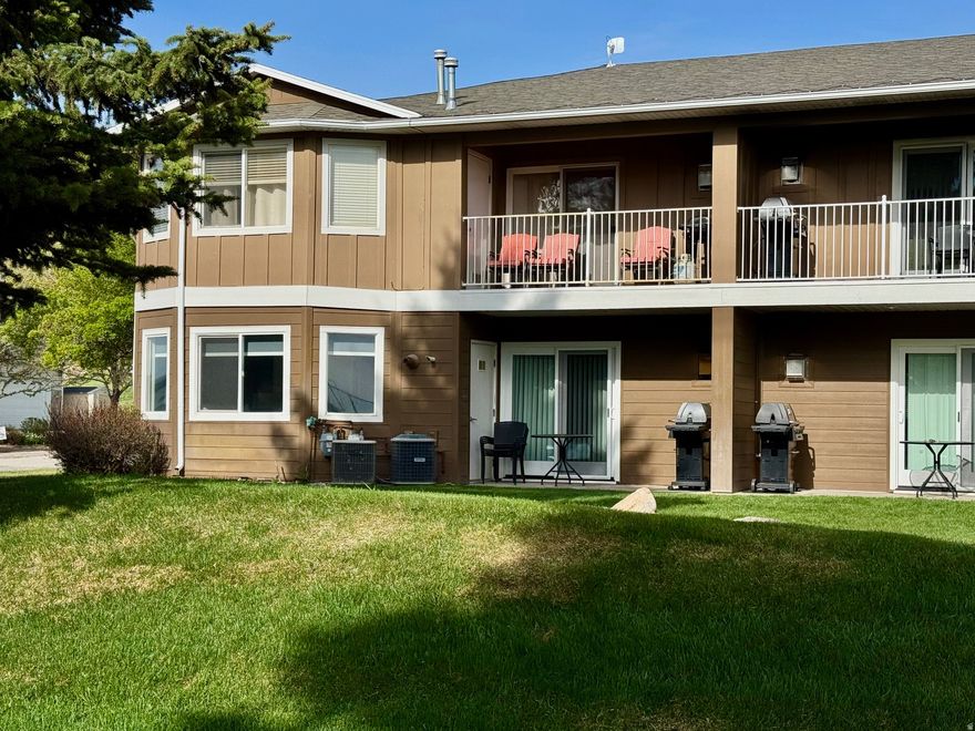 Upper Level south-end unit at Harbor Village in Tennis Building with awesome LAKE VIEW! Beautifully UPDATED with granite, appliances and newer furniture including a Murphy Bed in the living room. Great Rental Investment, booked pretty solid! Amenities include pool/hot tub, tennis courts across the street! Marina and Bike Path to Garden City in yards. 20 minutes to Golf Course, Trailhead to public lands, or Beaver Mountain Ski Resort. All current rentals must be honored.