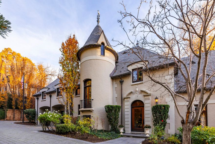 Nearly a century ago, this extraordinary French Chteau was sited in one of Salt Lake City's most serene and beautiful settings. Located in the Gilmer Park Historic District (National Register of Historic Places), the estate enjoys a rare park-like setting along Red Butte Creek, just three miles from downtown. Tucked into a wooded ravine between Harvard and Yale Avenues, it offers exceptional privacy and natural beauty. Built in 1926 as a true trophy home, the residence was designed as an architectural masterpiece seamlessly integrated into its surroundings. The private grounds feature mature trees, manicured lawns, ponds, stone bridges, and abundant wildlife-evoking the timeless charm of Monet's gardens. A meticulous restoration in 2006 returned the home to its original grandeur while thoughtfully updating it for modern living. European details include hand-painted ceilings, leaded and stained glass, custom wrought iron, and exquisite woodwork throughout. Highlights include a two-story library with quarter-sawn oak built-ins, an updated primary suite with private balcony, spa-style baths, and custom closets. The walk-out lower level opens to the grounds and swimming pool, perfectly positioned near an entertainer's kitchen. Stone stairways lead through lush gardens down to the creek below. The Chteau at 1220 Yale Avenue is one of Salt Lake City's most iconic legacy estates-offering historic significance, architectural excellence, and unparalleled natural beauty. A private showing is invited.