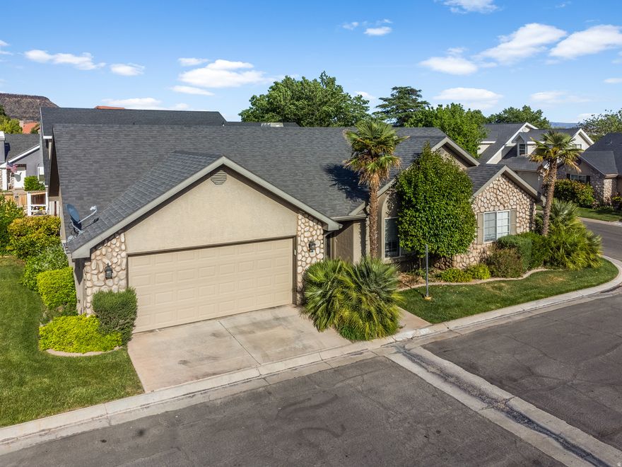 Charming St. George Home in an Amazing Location! Within biking distance to Bearclaw Poppy Trailhead  great for biking or hiking. Just 15 minutes to Snow Canyon and 11 minutes to downtown St. George. Well-maintained home, ideal as a vacation getaway or full-time residence. Spacious great room perfect for gatherings and entertaining. Large primary bedroom featuring its own bathroom and two separate closets. Comfortable, decent-sized secondary bedrooms and  guest bathroom with shower. Some furniture included at no additional cost. Square footage provided as a courtesy estimate from a previous MLS listing; buyers should verify independently. Seller is related to the listing broker.