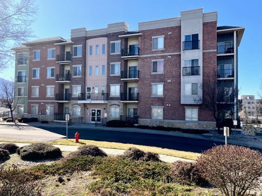 Great price on this 3rd floor, 2 bed 2 bath condo, private balcony with amazing views of the mountains and city. Stainless appliances, washer and dryer included! Secure building with underground parking, code to elevator and main entrance. Conveniently located within walking distance to shopping, movies, and more. Easy access to I-15, downtown and ski resorts. Enjoy amenities including pool, picnic, exercise room, clubhouse. Pets ok upon approval. Buyer and agent to verify all information.