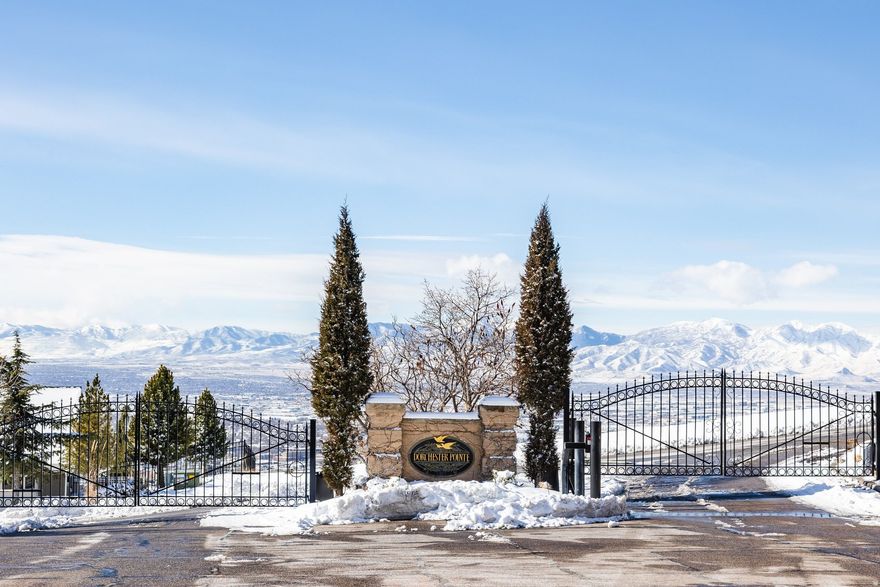 Welcome to Dorchester Point, an exclusive gated community nestled at the base of Ensign Peak. This coveted enclave offers breathtaking, panoramic views in every direction - from dramatic Oquirrh Mountain sunsets to the sparkling Salt Lake Valley below.  With minimal architectural design committee restrictions, Dorchester Point provides the rare opportunity to design and build your custom dream home with flexibility and vision.  Experience the perfect balance of nature and metropolitan living. Start your mornings hiking the nearby Ensign Peak trails or enjoy a stroll to Ensign Downs Park just moments away. While you'll feel tucked into the foothills, you're only minutes from downtown Salt Lake City, the University of Utah, Salt Lake City International Airport, I-15 & I-80.  If you're seeking elevated views, privacy, and unmatched access, this is the homesite SLC buyers have been waiting for.