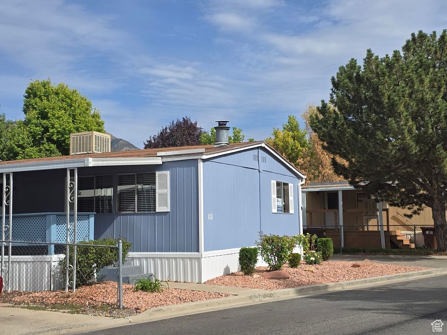 Home three bedrooms, two full bathrooms, two storage sheds, partially fenced, with a pitched Roof and asphalt shingles. financing through 21st Mortgage. (Supra Box.) Make an appointment to see. Agent and Buyer, to verify all information.  Owner/Agent
