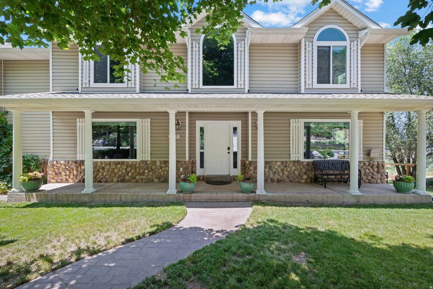 *NEW FINISHED BASEMENT - ADU READY  *GREAT VIEWS  *NEW CARPET  *FULLY LANDSCAPED ---- This Springville bench home just steps from the Bonneville Shoreline Trail offers incredible views, income potential, and space to work from home. Situated on over half an acre, it includes a recently finished basement ADU and a dedicated main-floor office. Enjoy panoramic views of Utah Valley and Utah Lake from the backyard, with mountain views from the front porch. The layout features a spacious bonus room, and the yard includes mature fruit trees, a garden, gazebo, and new Trex deck (Dec 2024).