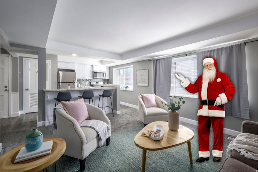 Must see! Seller willing to pay HOA fees for a YEAR ($2500 value)!! This delightful one-bedroom, top floor condo boasts an unbeatable location in the heart of Holladay. Just moments away from SOHO food trucks, Harmons, Taqueria 27, and Holladay City Park, it offers exceptional convenience and accessibility. This top-level unit features stainless steel appliances, including a gas range, and an open-concept kitchen and living area that's ideal for entertaining. The spacious bedroom provides a comfortable retreat, while charming window seats add warmth, character, and a cozy place to relax.  The Aix La Chapelle community offers a tranquil, park-like setting with beautifully maintained landscaping that shines year-round. Residents enjoy access to two swimming pools, a clubhouse, fitness center, sauna, and a washer and dryer conveniently located in the building's basement. The unit includes one assigned covered parking space along with ample guest parking. Please note this is an owner-occupied community. Seller is related to the agent. Square footage is provided as an estimate from county records; buyers are encouraged to verify measurements independently.