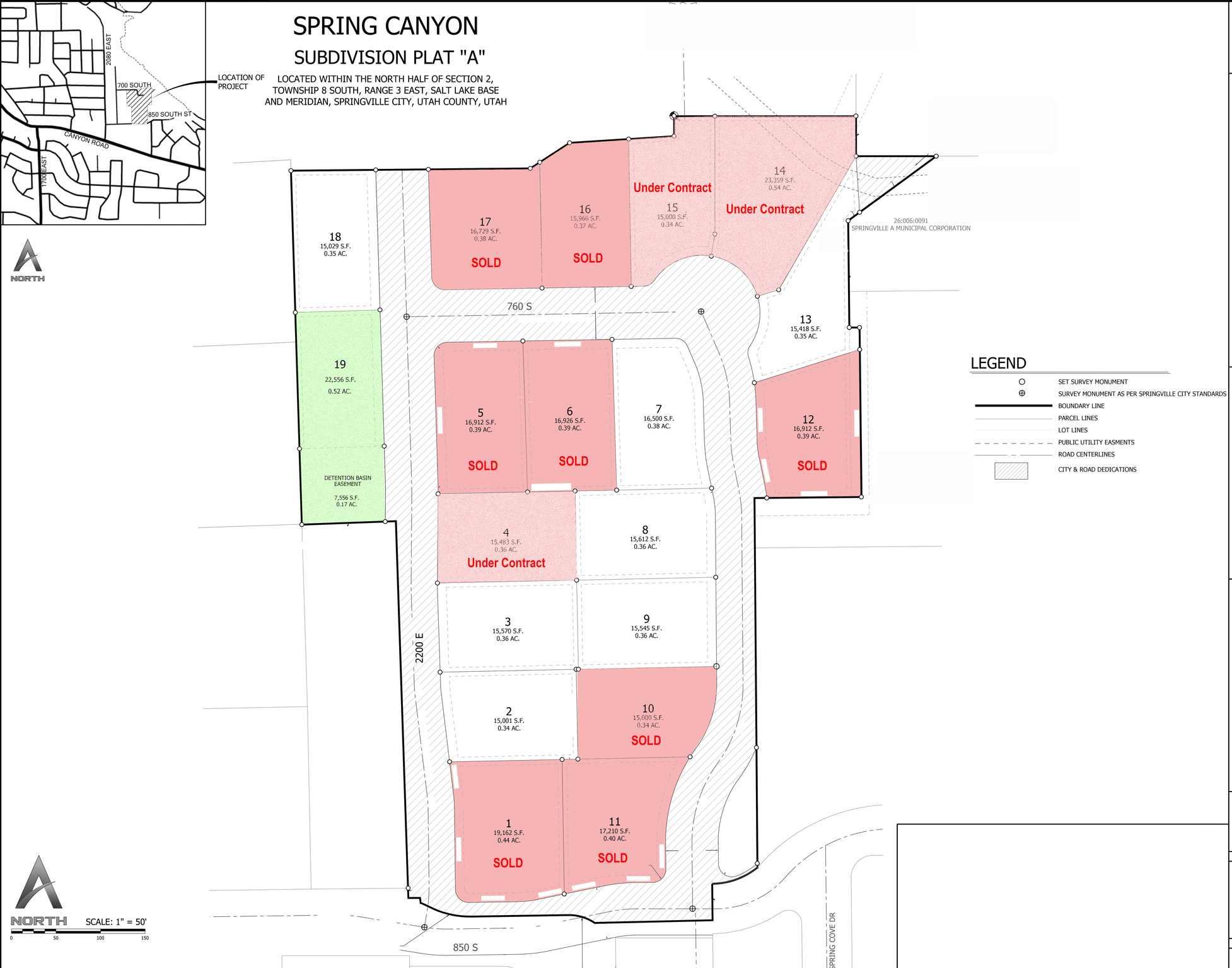 SPRING CANYON SUBDIVISION - Land