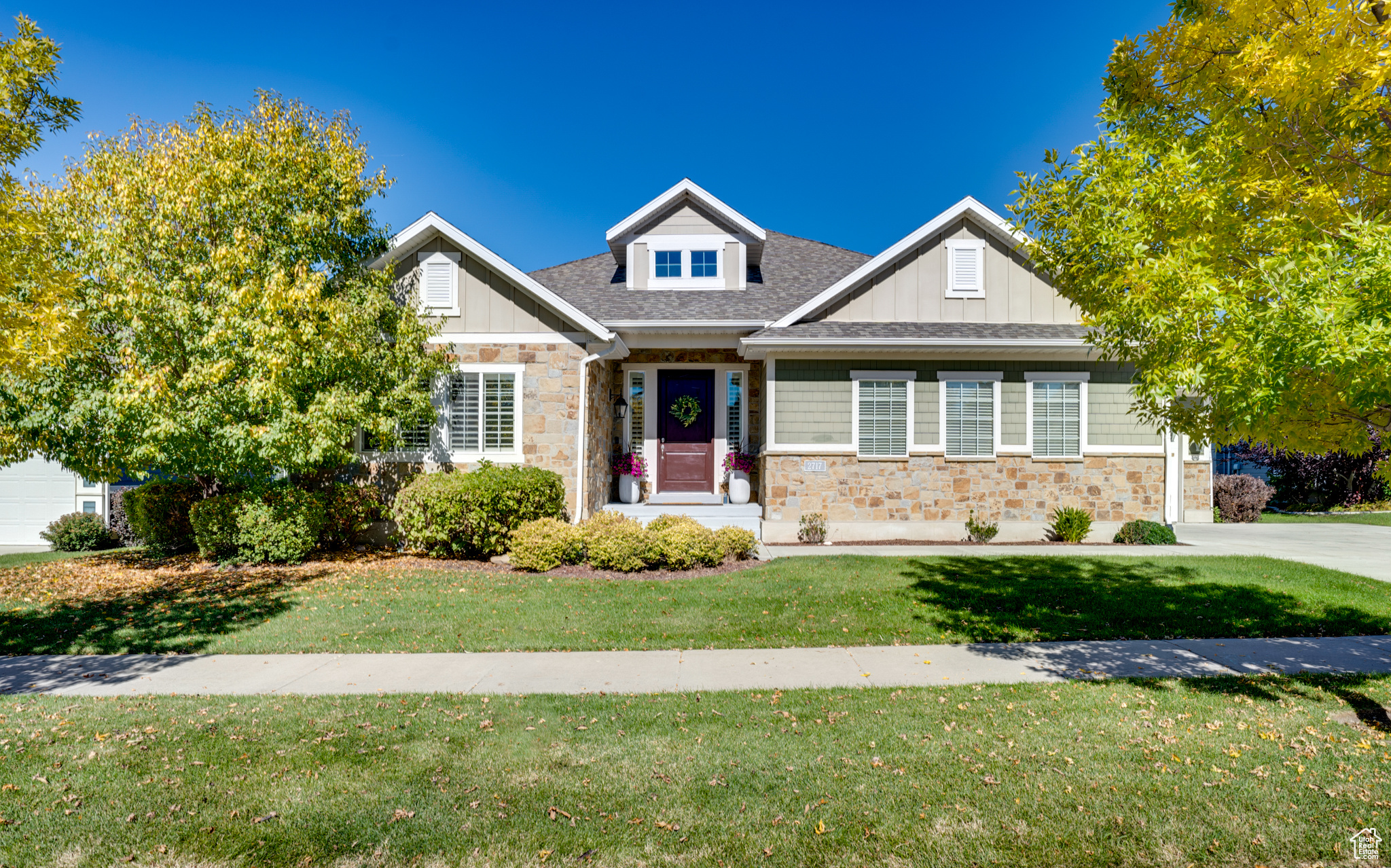 Home never felt so sweet at The Crossings at Lake Creek. Live nearly maintenance free with this turn key home, HOA includes yard work snow removal. This house is situated near the end of a quiet cul-de-sac with little traffic. With a grand open layout. Main level living offering a spacious kitchen with walk-in pantry open to a large living room with abundant natural light and gas fireplace. Huge primary suite with a spa like bathroom & large walk-in closet. Great office/den providing ample space suiting many needs. And a bright spacious second main level en-suite bedroom. Fully finished basement offers 4 large bedrooms and two full bathrooms with a great family room and loads of storage! Rock placed window wells create natural light to lower level. 12 x 12 concrete pad with electrical ready for a hot tub or outside seating. Fantastic location with easy access to schools, shopping and recreating. 3 car garage that holds a full sized truck with built in shelving for storage and remember maintenance free yard! Enjoy a neighborhood park and walking paths throughout the entire Crossings development with ponds, local wildlife sightings and incredible views!  Square footage figures are provided as a courtesy estimate only. Buyer is advised to obtain an independent measurement.