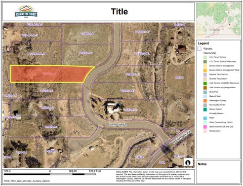 Vacant Land For Sale - 4 Sierra Bella Dr #4<br/> Washington County, Virgin, UT 84779
