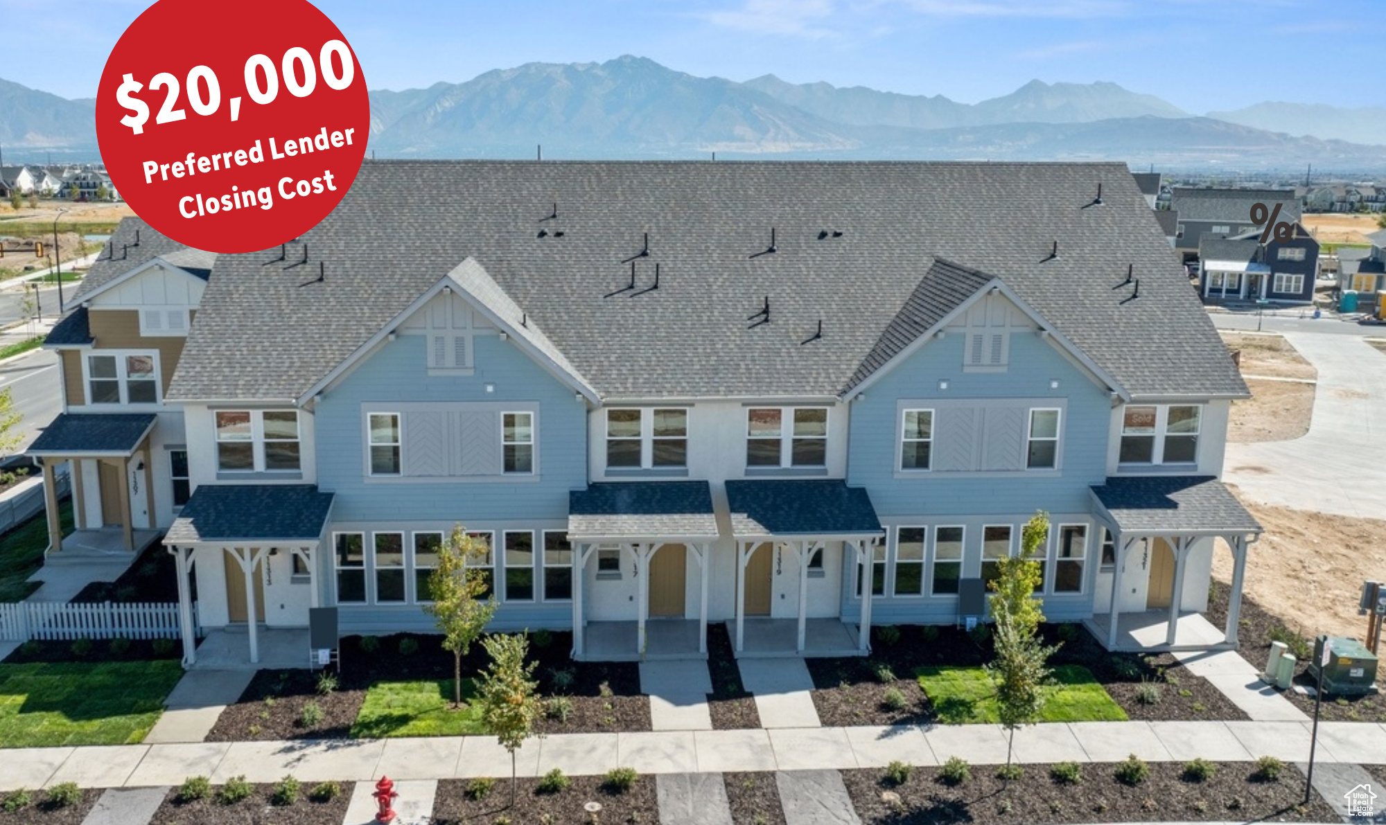 Preferred Lender Promotion Conventional Loan 3.99% for 1 Year and 4.99% the next 29 years*! OR Receive $20,000 towards closing costs or rate buy-down! Move In Now* The Chloe is a must see layout! Open great room is perfect for Entertaining or Daily Living. Secluded Primary Suite is separated from the additional guest bedrooms. Upstairs features a loft that can be used as an office space. Side by side Laundry Room. UPGRADES Included in pricing! Come take a look today!. Daybreak amenities include, Pools, Gym, Parks, Downtown Daybreak, Bees Stadium, Trax, Restaurants & More! Interior Pictures are staged similar unit. Finishes and Colors may vary. Buyer and buyers agent to verify all information. RE taxes not yet assessed.*Subject to terms and qualifications.