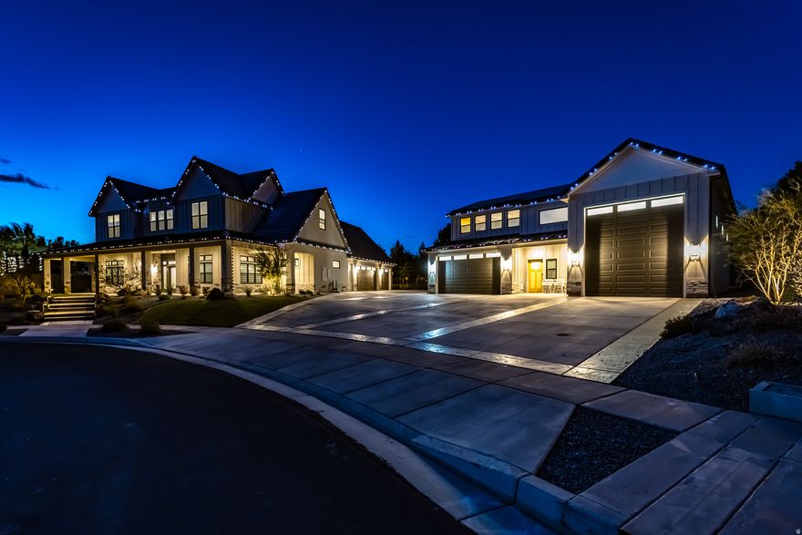 This unique home blends modern luxury with thoughtful functionality on a spacious .51-acre lot.    The main floor offers the primary bedroom suite with huge en-suite bathroom & large walk-in closet for a tranquil private retreat, a bright spacious office with built-in shelving & private entrance ideal for remote working, large gourmet kitchen w/butler's pantry for seamless hosting, mudroom, family room, laundry room and a 1/2 bathroom.  The upstairs level offers 3 bedrooms including 1 bedroom with an en-suite bathroom, an additional full bathroom, and 2nd family room area. The Basement level offers a fantastic space for all your storage needs +3 car attached garage. Note: Separate building adjacent to main home features a fully furnished ADU apartment, with 1 bedroom, 1bathroom, living room, and kitchen.  5,030 sq.ft. of living sq. ft. which includes the ADU apartment!   (see attached documents for a more thorough description)