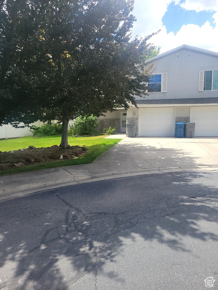 This is a spacious home in a quiet & beautifully kept 55+ community in American Fork. You'll love the one level living with master bedroom with updated shower, and another bedroom or office on the second floor. Open layout for entertaining with french doors out to the patio, vaulted ceiling, and lots of natural light. Shady yard with mature trees, spaces to plant flowers, and raspberries. New furnace and A/C in 2023. New garage door and roof in 2024. Refridgerator, washer, dryer are included. Come make this yours! Square footage figures are provided as a courtesy estimate only and were obtained from UT County.  Buyer is advised to obtain an independent measurement.