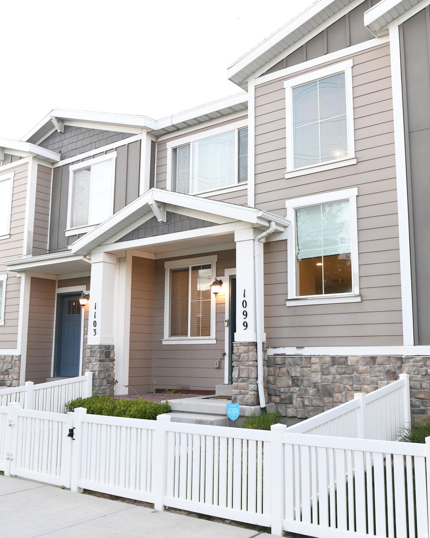 This ideally laid out townhouse in the Westgate community is perfectly positioned near the Point of the Mountain to provide effortless access to the I-15 corridor. Parks, schools, trails and pickleball courts nearby. This home features NEW recessed lighting in living room and new LVP flooring on main floor, stairs and hallway. New paint on both finished levels. Beautiful granite countertops in the kitchen. New carpet in bedrooms as well as chandelier and NEW full wall length electric fireplace in primary bedroom. Seller purchased fans for 2nd and third bedrooms, but they have not been installed. Vaulted ceilings in bedrooms and custom window coverings and custom powered bamboo shade over the upper stairs window.   Please inform your buyers ahead of time that the front window trim and door is being repainted soon. Appliances are older but all in working order with the exception of the ice and water dispenser in the refrigerator. All bedrooms currently on upper level with the unfinished basement ready for you to customize to your needs and plumbed for an additional bathroom.