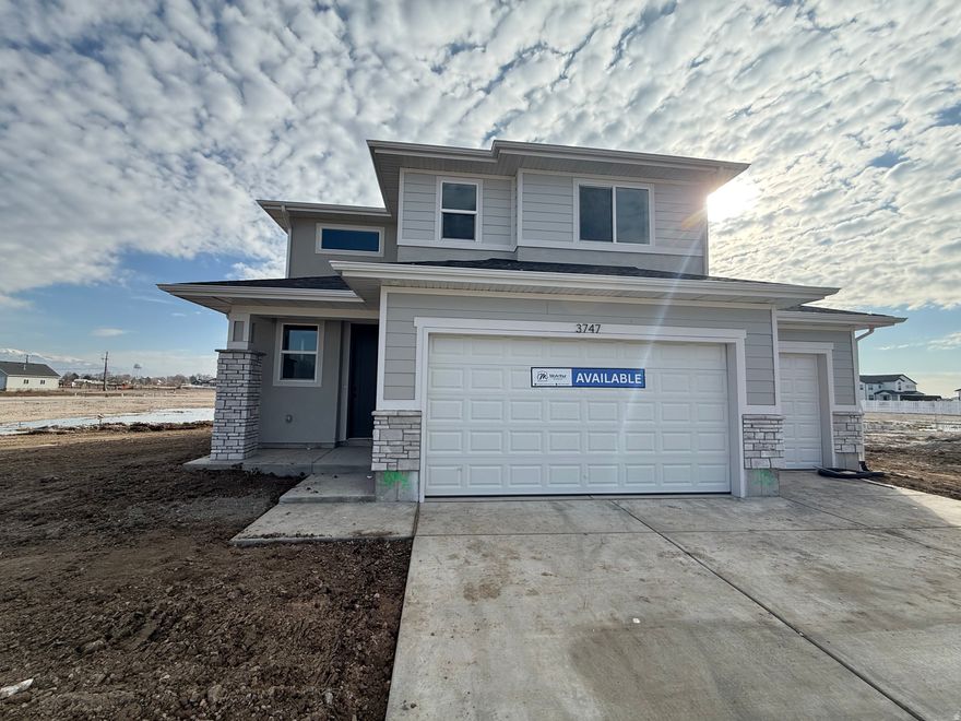 3% lender incentive!  Brand-new 3BR/3BA home to be completed end of January! Features large loft/family room, white cabinets, quartz counters, 3-car garage, and spacious primary suite with walk-in closet and oversized shower. Modern, stylish, and roomy!