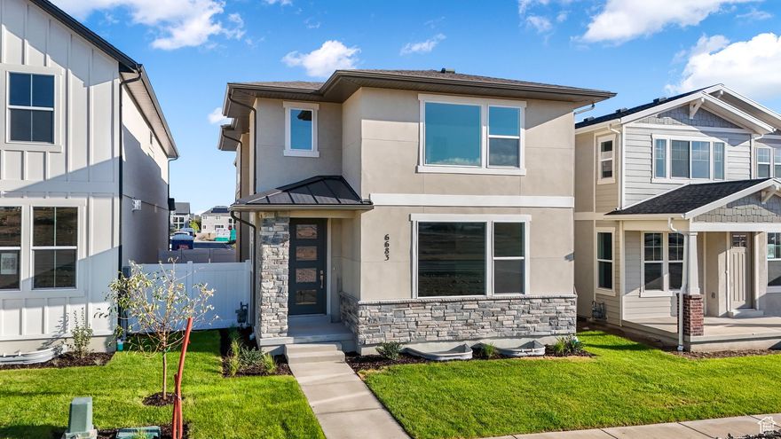 *** 4.99% Fixed Interest Rate when using the preferred lender! *** Quick Move-In! Welcome to Joshua Tree! Our brand new community located in Herriman! Maintenance Free Living! The Brooklyn plan is a 4 bedroom home that comes with designer cabinets, laminate flooring, quartz countertops, a chef's kitchen, large primary on-suite with 2 walk-in closets, and a spacious, open floorplan. This home also features a fully fenced and landscaped private yard, a 2-car garage with 3rd car parking, and a covered patio. Come see why the Brooklyn at Joshua Tree is the ideal place to call home.