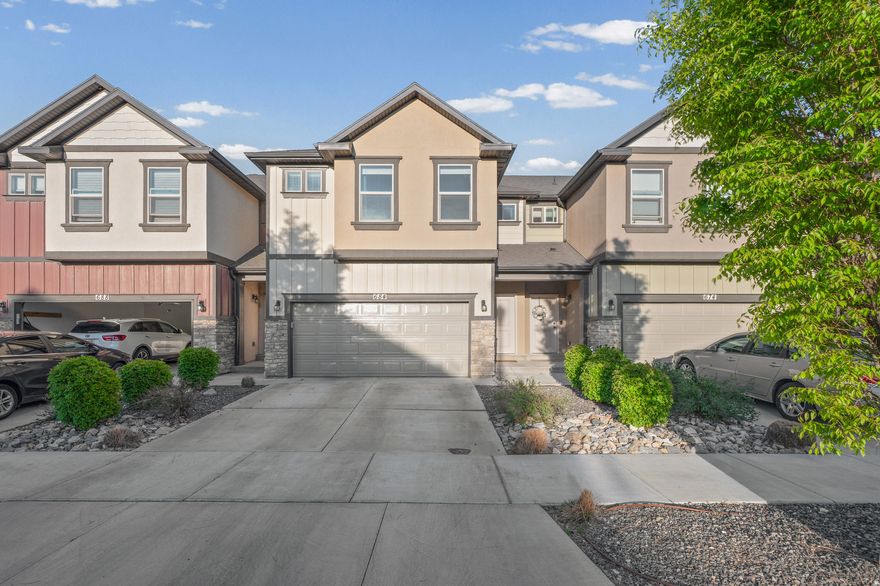 **Open House Saturday, April 11th between 11:00 am to 3:00 pm** Priced to Sell Fast! Seller is offering a $1,000 credit towards the buyer's closing costs! This 3-bedroom, 2.5 bathroom townhouse in the desirable Legacy Townhomes community offers a functional open floorplan with LVP flooring throughout the main level. Brand new AC unit was installed last summer. The kitchen features quartz countertops and flows seemlessly into the living space. The primary bedroom includes a walk-in closet and private bath. An attached two-car garage provides convenient parking. The unfinished basement offers excellent potential for storage or future customization. Enjoy the community playgound and dedicated dog area locate on the south east corner of the neighborhood-- perfect for pet owners and families alike.