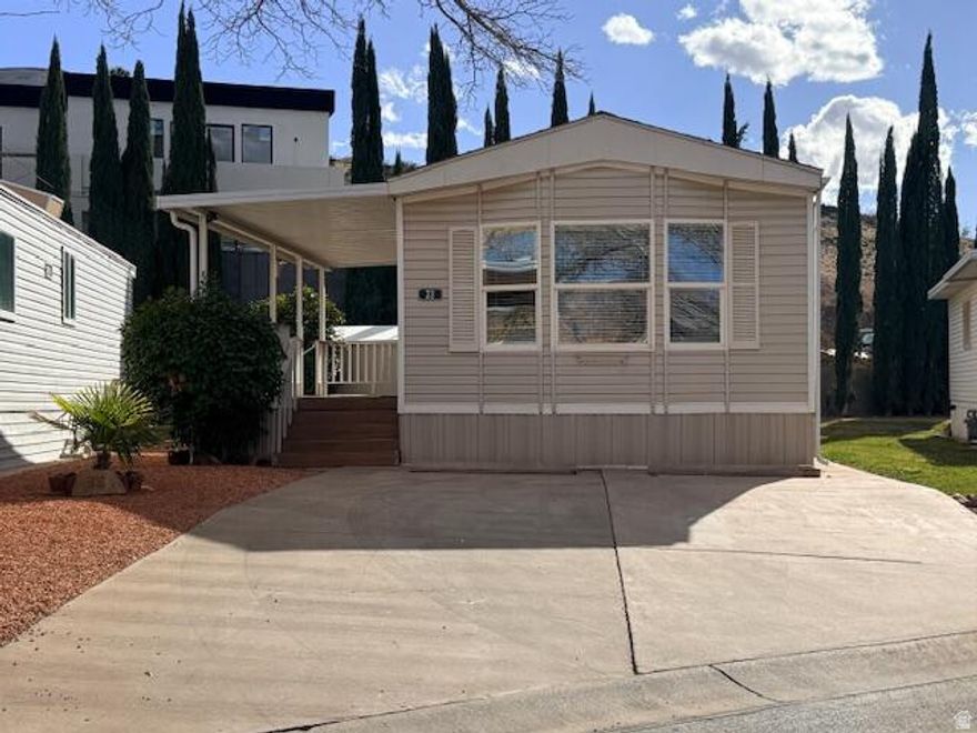 Lovely mobile / park model in the popular Winterhaven 55+ Community. Original owner, clean and ready for it's next owner to enjoy the mild winters and the dreamy summers with the mature shade trees throughout the community. Excellent lifestyle in this community. Indoor pool and hot tub and other activities are always happening at the community center. Easy to show and see. One of the larger homes in the community.