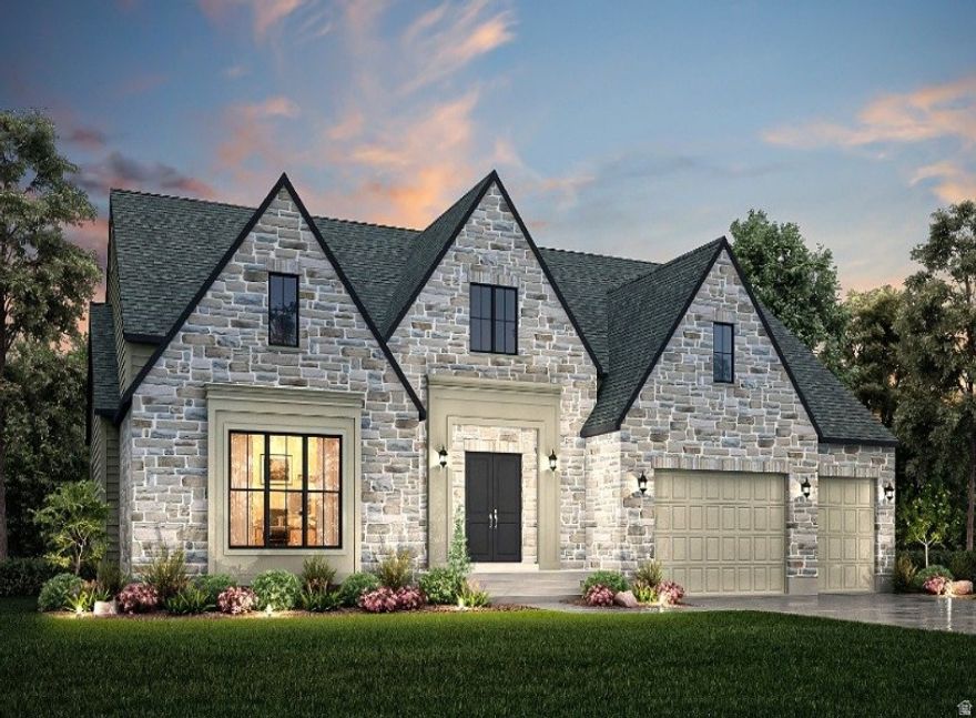 Welcome to this exceptional Butler Traditional home, thoughtfully designed with high-end finishes and custom details throughout. The gourmet kitchen is a true showpiece, featuring custom cabinetry with integrated LED lighting, stunning quartzite countertops, and a full-height quartzite backsplash. A farmhouse sink, stainless steel gas appliances, and elegant pendant lighting above the island complete this beautifully functional space. Rich hardwood flooring is complemented by tile and plush carpet, creating a warm and inviting atmosphere across the home. The spacious layout includes 10-foot foundation basement walls and a finished basement area, offering expanded living space perfect for entertaining, recreation, or relaxation. The great room makes a striking impression with decorative ceiling beams and a cozy gas log fireplace, mirrored by additional fireplaces in the office and owner's bedroom for ultimate comfort and ambiance. Step outside to the expanded covered deck, complete with a gas line for BBQ-ideal for outdoor gatherings year-round. Retreat to the luxurious owner's suite, featuring a spa-inspired bathroom with a freestanding soaking tub and beautiful tile surrounds. Additional highlights include a finished 3-car garage with an exit door, Rockwell window wells, and a dedicated exercise room with a ceiling fan. This home is packed with practical upgrades such as a water softener, humidifier, radon ventilation system, can lighting, and convenient Christmas light outlets. Designer touches shine with black matte hardware, textured walls, sophisticated two-tone paint, and upgraded Watson base and casing throughout. A perfect blend of craftsmanship, comfort, and modern elegance-this home is truly one of a kind!